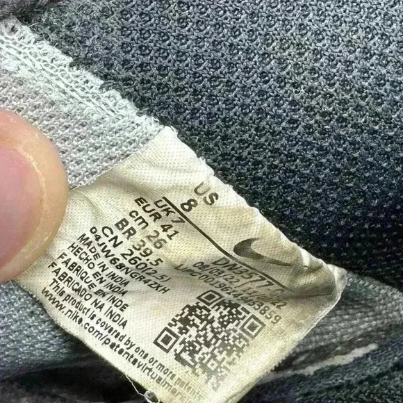 Nike Court Vision Mid Next Nature Light Smoke Grey Sneakers Mens 8 Womens 9.5 - Picture 8 of 8